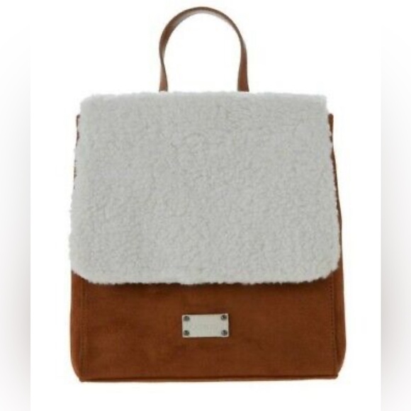 BearPaw Handbags - Bearpaw faux shearling backpack purse